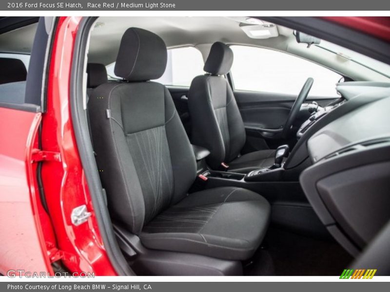 Race Red / Medium Light Stone 2016 Ford Focus SE Hatch