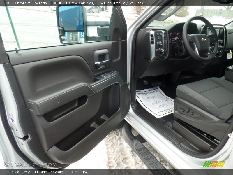 Silver Ice Metallic / Jet Black 2018 Chevrolet Silverado 2500HD LT Crew Cab 4x4
