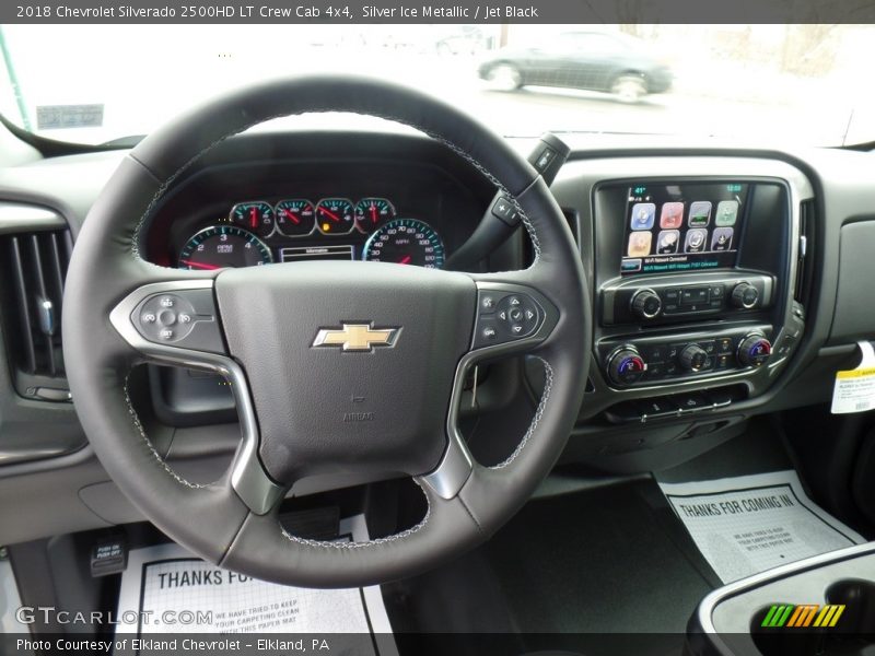 Silver Ice Metallic / Jet Black 2018 Chevrolet Silverado 2500HD LT Crew Cab 4x4