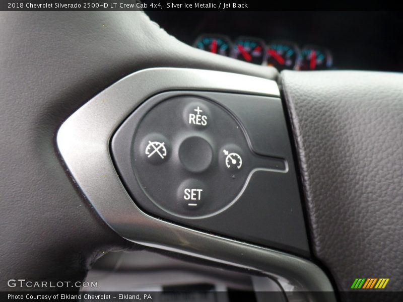 Silver Ice Metallic / Jet Black 2018 Chevrolet Silverado 2500HD LT Crew Cab 4x4