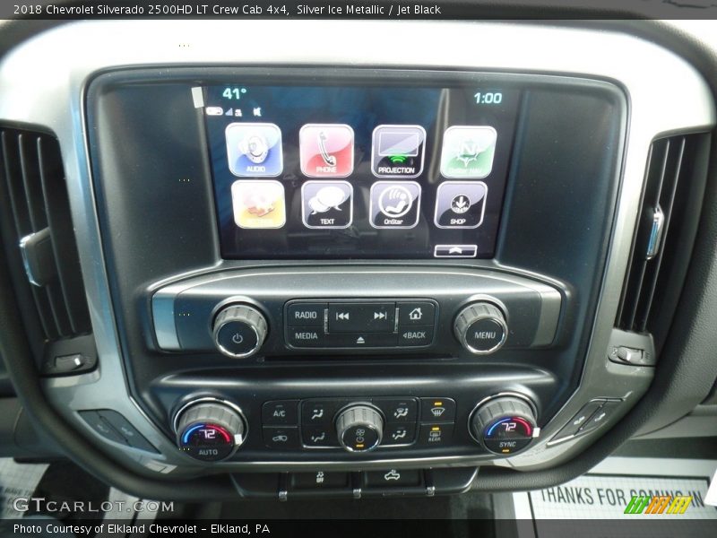 Silver Ice Metallic / Jet Black 2018 Chevrolet Silverado 2500HD LT Crew Cab 4x4
