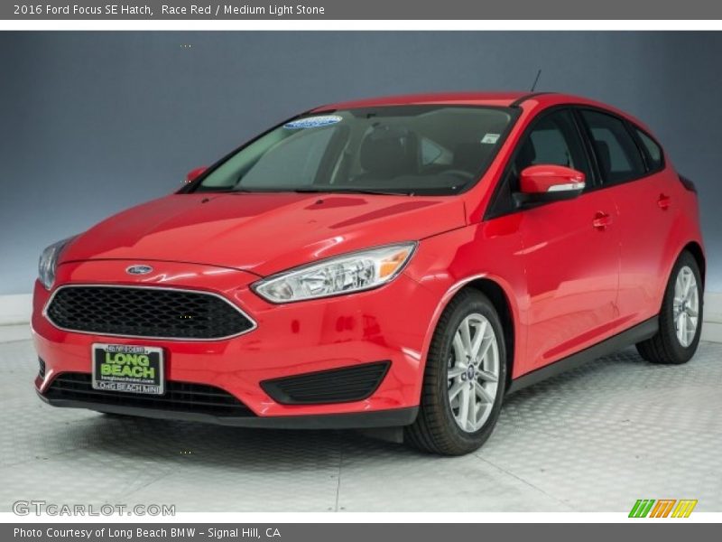 Race Red / Medium Light Stone 2016 Ford Focus SE Hatch