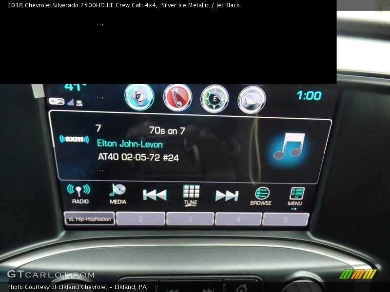 Silver Ice Metallic / Jet Black 2018 Chevrolet Silverado 2500HD LT Crew Cab 4x4