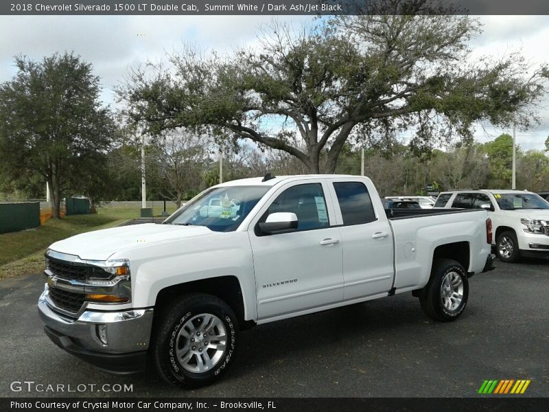 Summit White / Dark Ash/Jet Black 2018 Chevrolet Silverado 1500 LT Double Cab