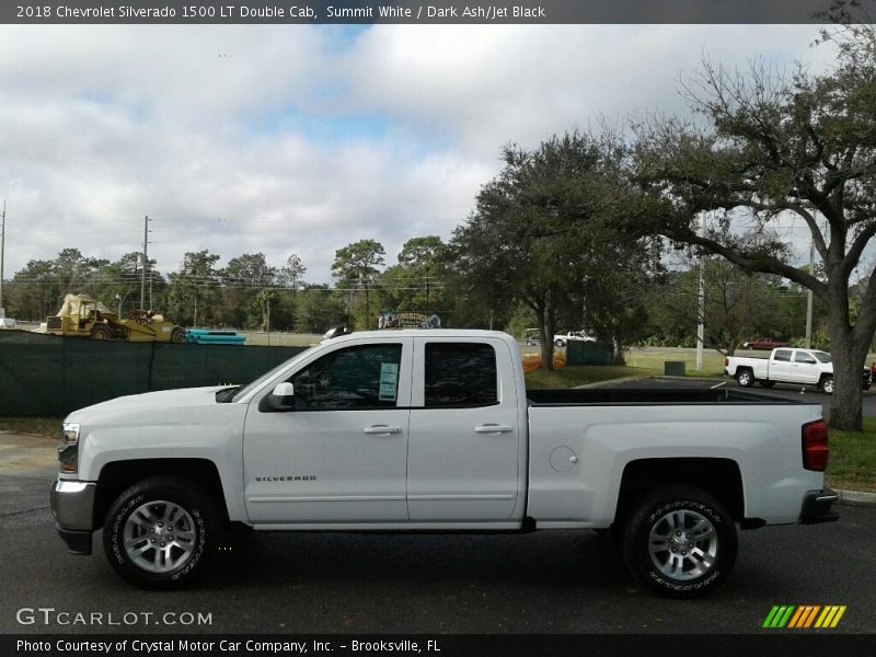 Summit White / Dark Ash/Jet Black 2018 Chevrolet Silverado 1500 LT Double Cab