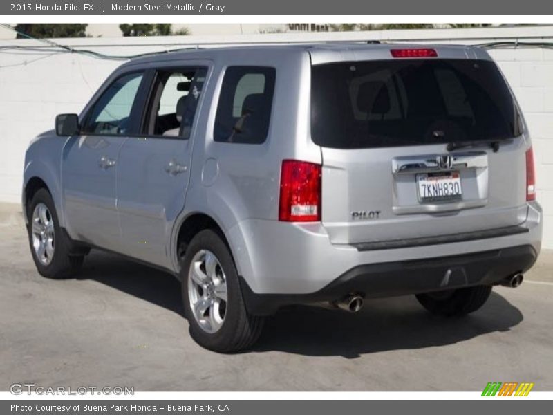 Modern Steel Metallic / Gray 2015 Honda Pilot EX-L