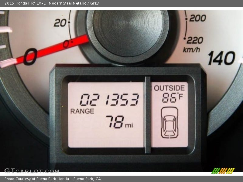 Modern Steel Metallic / Gray 2015 Honda Pilot EX-L
