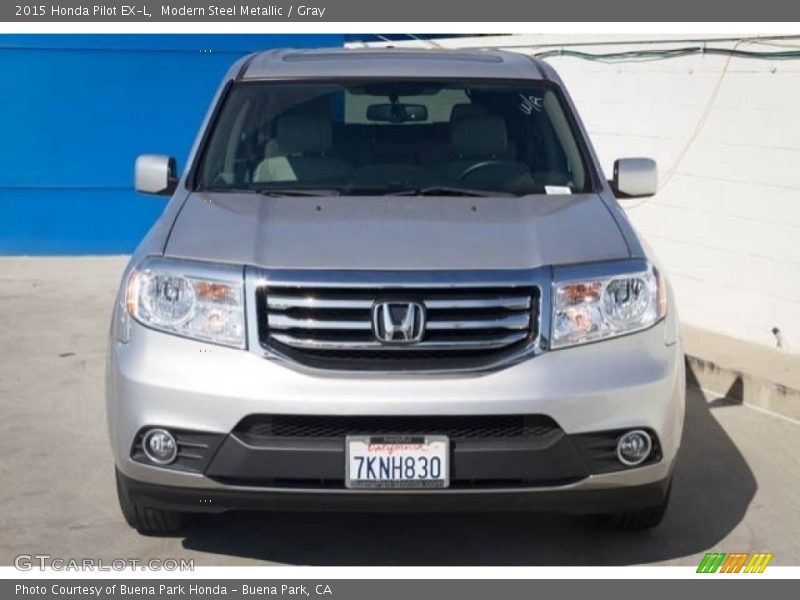 Modern Steel Metallic / Gray 2015 Honda Pilot EX-L