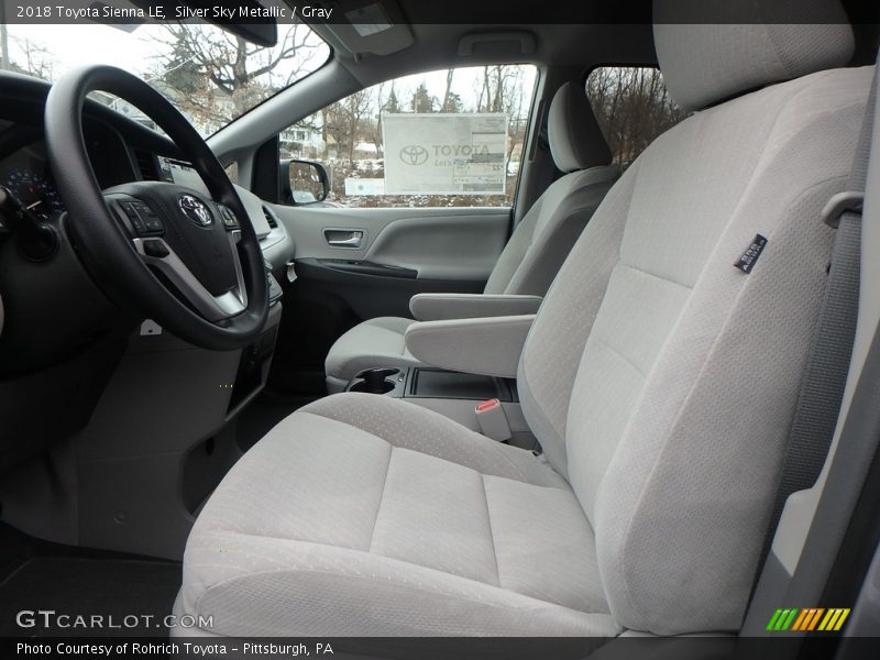 Silver Sky Metallic / Gray 2018 Toyota Sienna LE