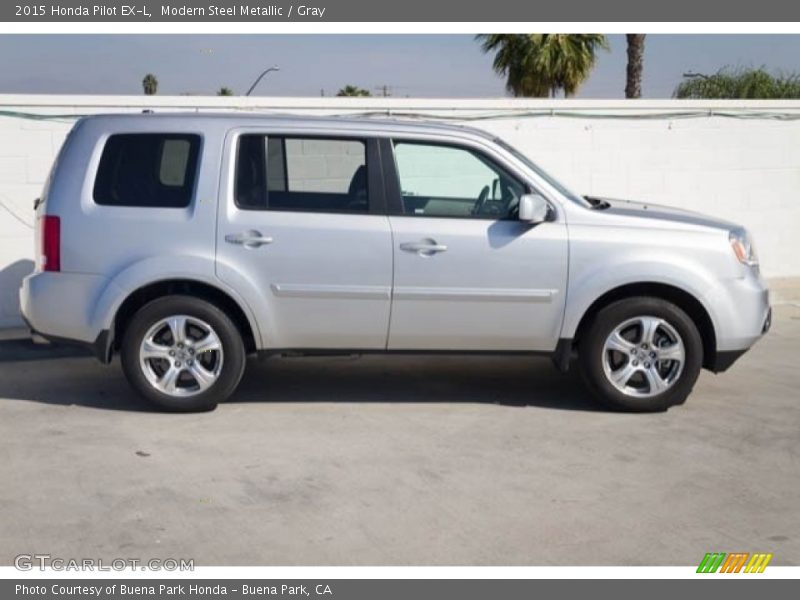 Modern Steel Metallic / Gray 2015 Honda Pilot EX-L