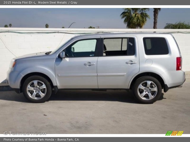 Modern Steel Metallic / Gray 2015 Honda Pilot EX-L