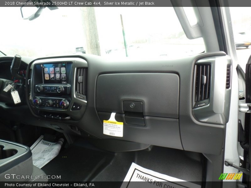 Silver Ice Metallic / Jet Black 2018 Chevrolet Silverado 2500HD LT Crew Cab 4x4