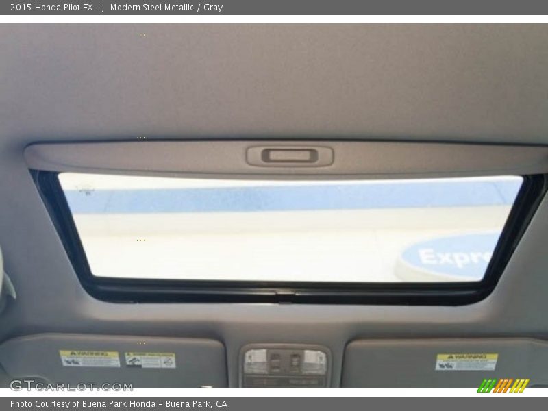 Modern Steel Metallic / Gray 2015 Honda Pilot EX-L
