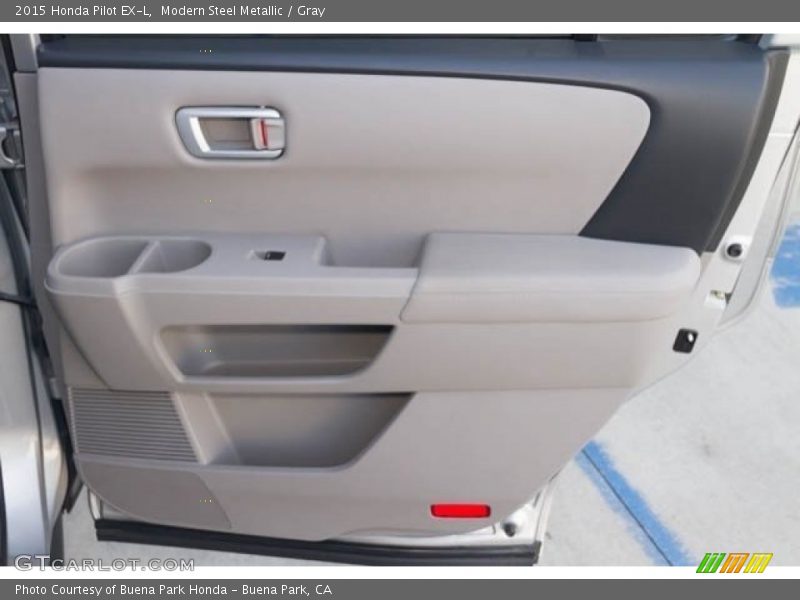 Modern Steel Metallic / Gray 2015 Honda Pilot EX-L