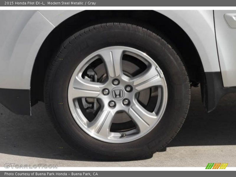 Modern Steel Metallic / Gray 2015 Honda Pilot EX-L