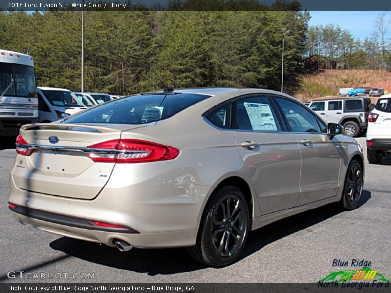 White Gold / Ebony 2018 Ford Fusion SE