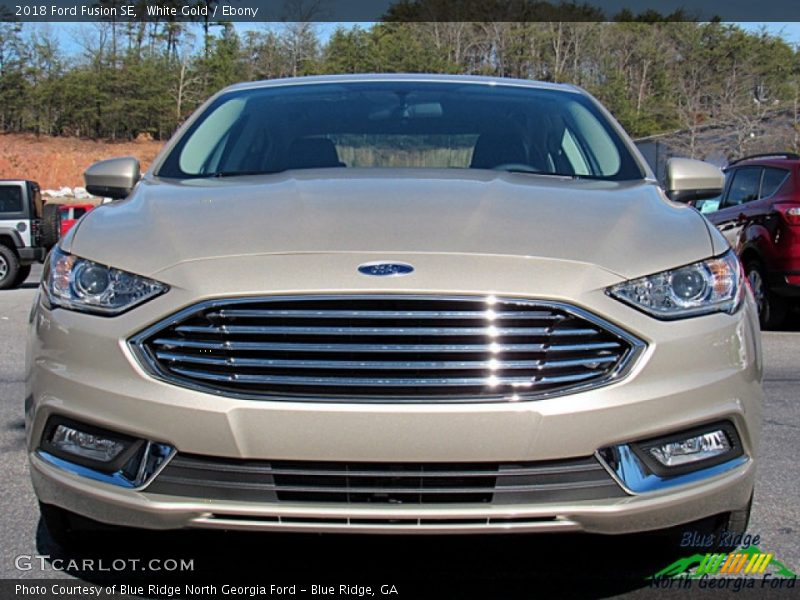 White Gold / Ebony 2018 Ford Fusion SE