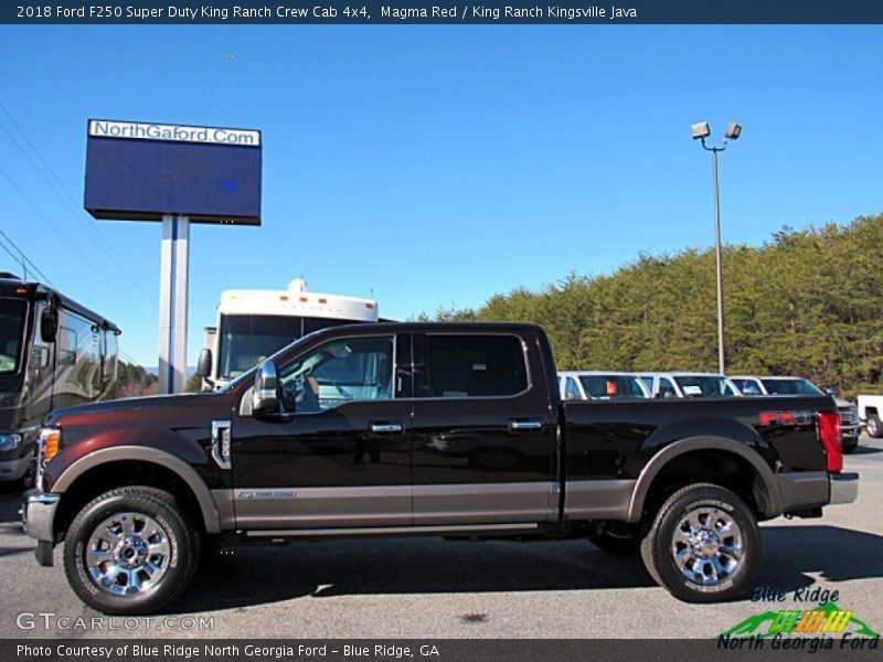 Magma Red / King Ranch Kingsville Java 2018 Ford F250 Super Duty King Ranch Crew Cab 4x4