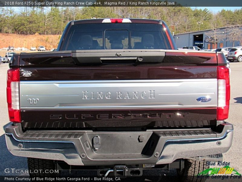 Magma Red / King Ranch Kingsville Java 2018 Ford F250 Super Duty King Ranch Crew Cab 4x4