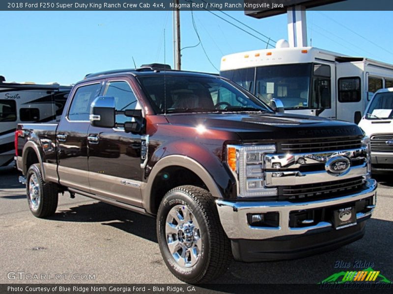 Magma Red / King Ranch Kingsville Java 2018 Ford F250 Super Duty King Ranch Crew Cab 4x4