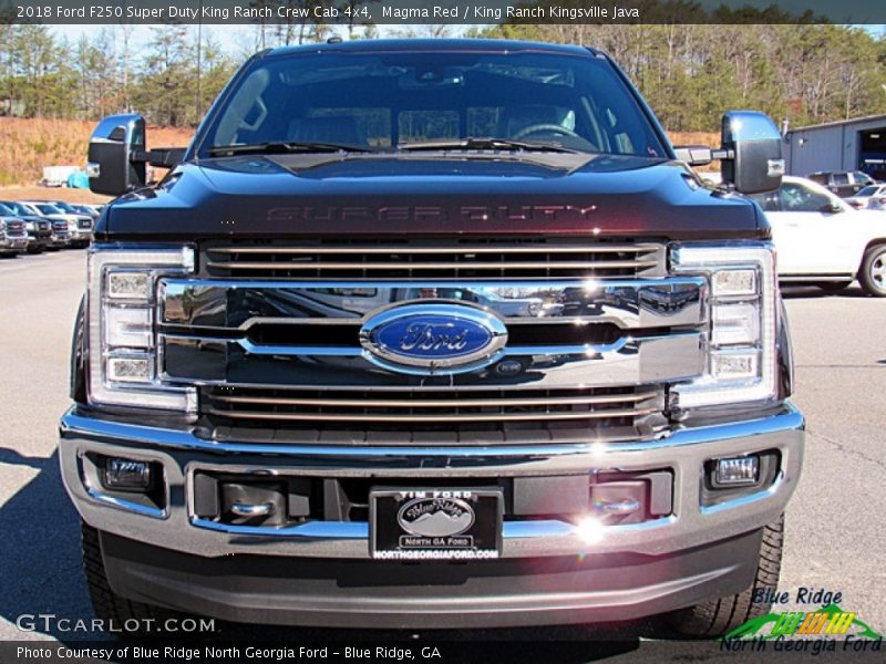 Magma Red / King Ranch Kingsville Java 2018 Ford F250 Super Duty King Ranch Crew Cab 4x4