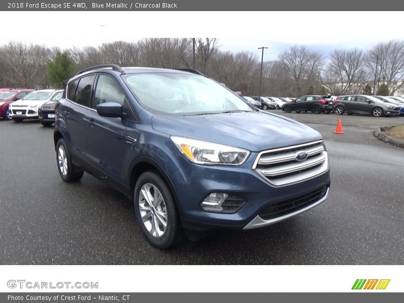 Blue Metallic / Charcoal Black 2018 Ford Escape SE 4WD