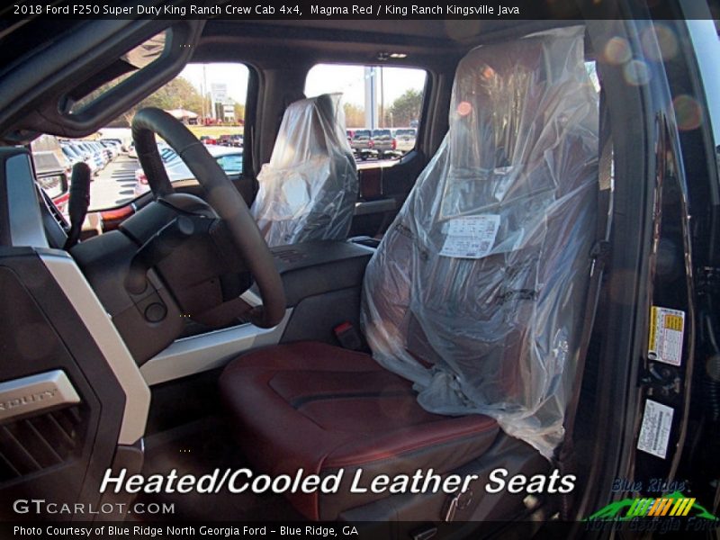 Magma Red / King Ranch Kingsville Java 2018 Ford F250 Super Duty King Ranch Crew Cab 4x4