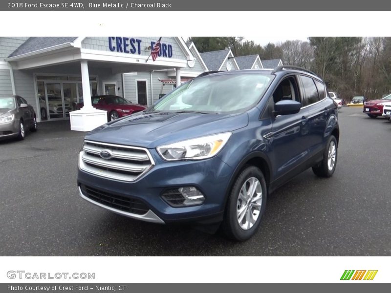 Blue Metallic / Charcoal Black 2018 Ford Escape SE 4WD