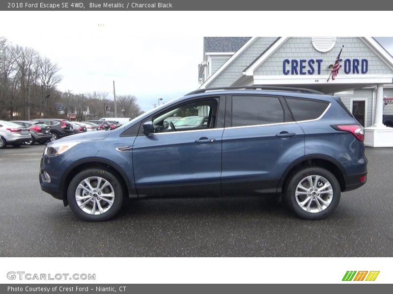 Blue Metallic / Charcoal Black 2018 Ford Escape SE 4WD
