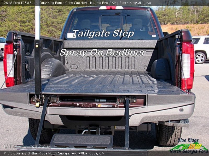 Magma Red / King Ranch Kingsville Java 2018 Ford F250 Super Duty King Ranch Crew Cab 4x4
