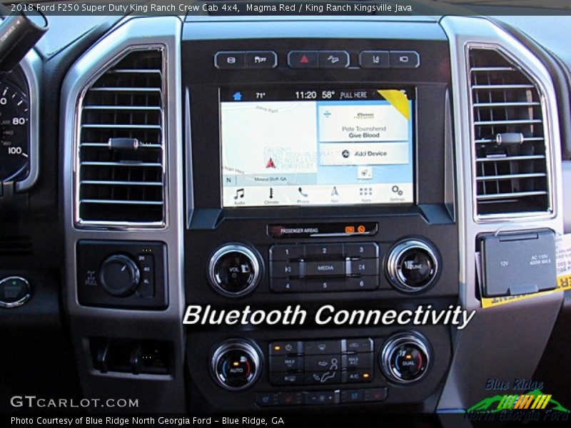 Magma Red / King Ranch Kingsville Java 2018 Ford F250 Super Duty King Ranch Crew Cab 4x4