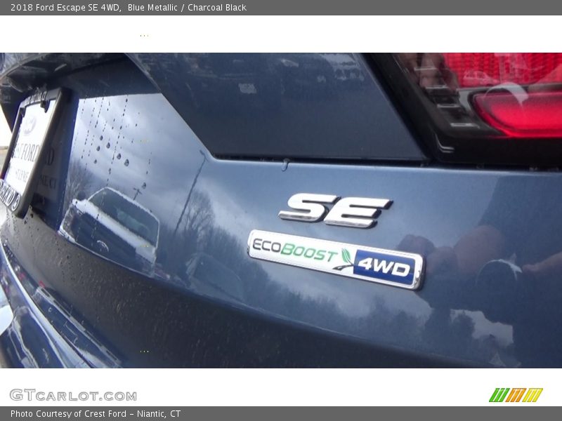 Blue Metallic / Charcoal Black 2018 Ford Escape SE 4WD