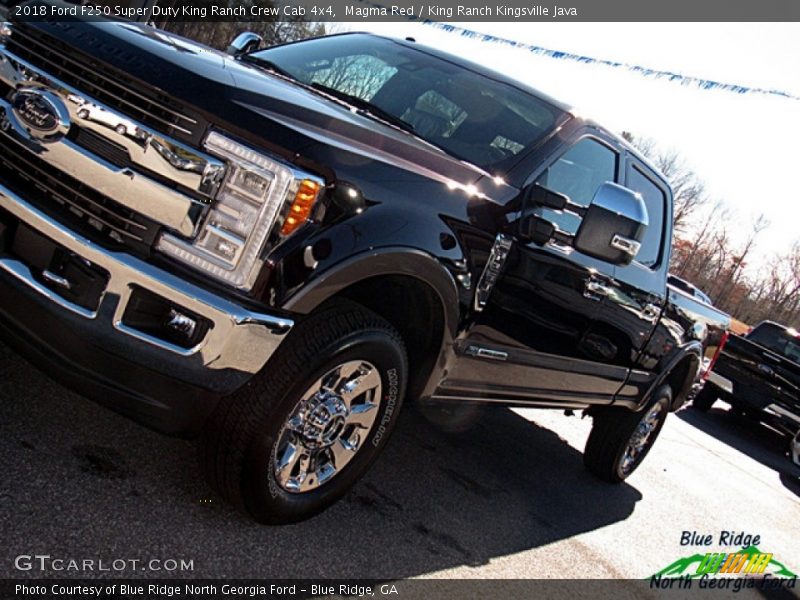 Magma Red / King Ranch Kingsville Java 2018 Ford F250 Super Duty King Ranch Crew Cab 4x4