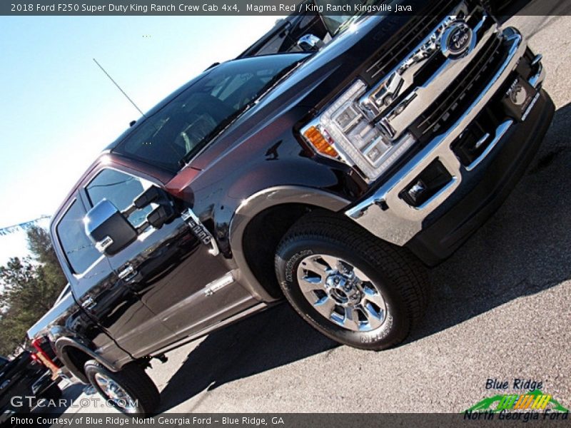 Magma Red / King Ranch Kingsville Java 2018 Ford F250 Super Duty King Ranch Crew Cab 4x4