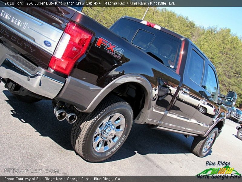 Magma Red / King Ranch Kingsville Java 2018 Ford F250 Super Duty King Ranch Crew Cab 4x4