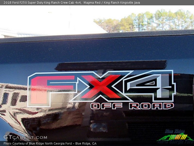 Magma Red / King Ranch Kingsville Java 2018 Ford F250 Super Duty King Ranch Crew Cab 4x4