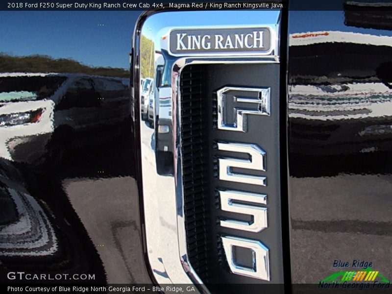 Magma Red / King Ranch Kingsville Java 2018 Ford F250 Super Duty King Ranch Crew Cab 4x4
