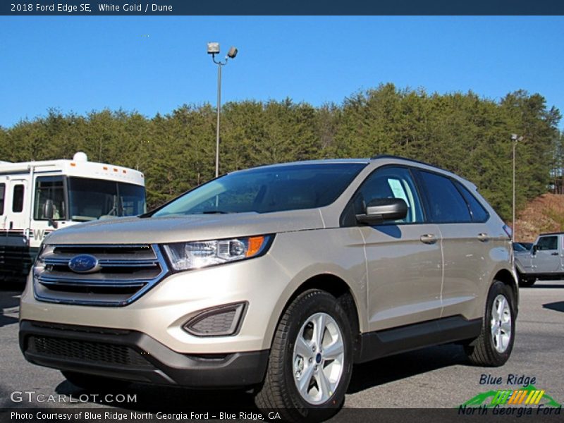 White Gold / Dune 2018 Ford Edge SE