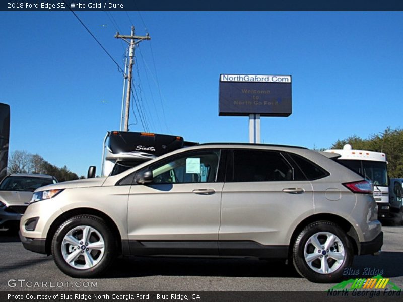 White Gold / Dune 2018 Ford Edge SE