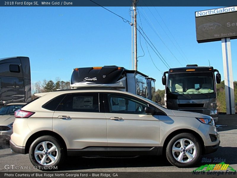White Gold / Dune 2018 Ford Edge SE