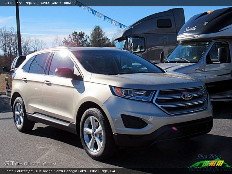 White Gold / Dune 2018 Ford Edge SE