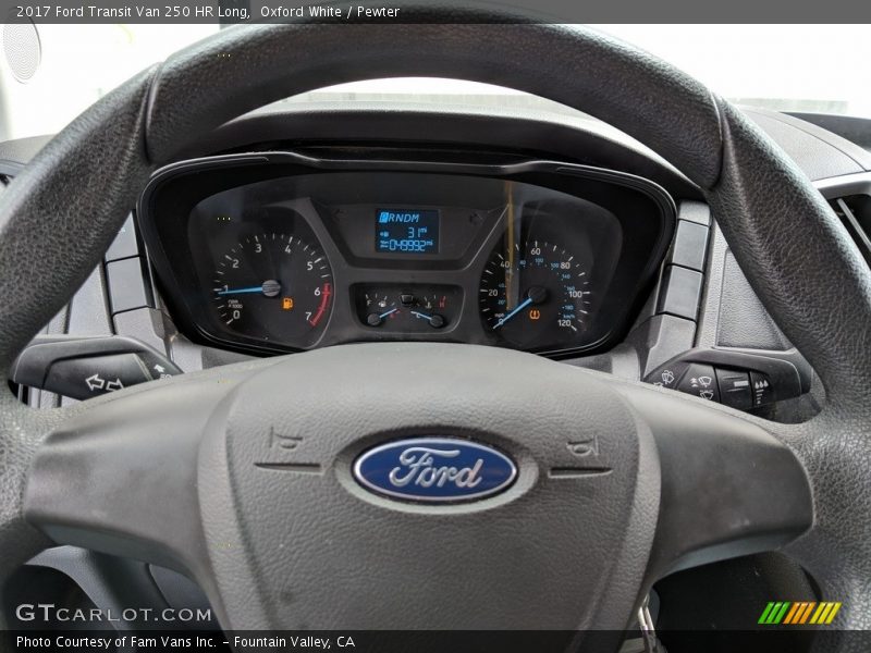 Oxford White / Pewter 2017 Ford Transit Van 250 HR Long
