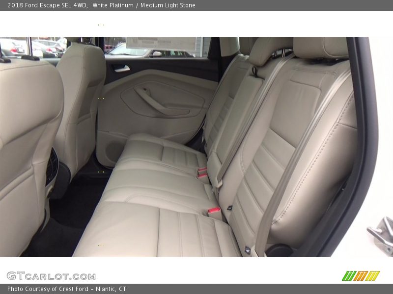 White Platinum / Medium Light Stone 2018 Ford Escape SEL 4WD