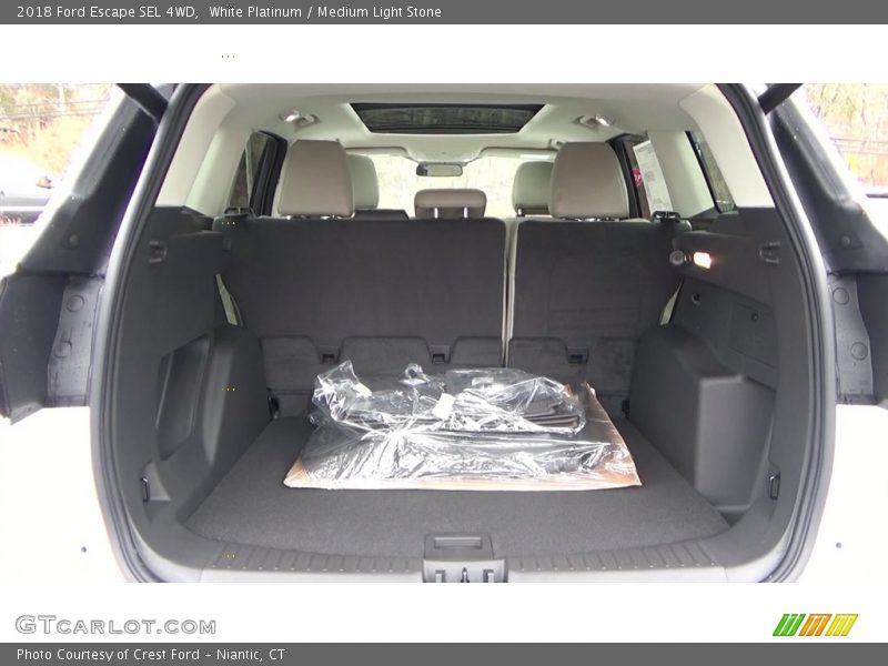White Platinum / Medium Light Stone 2018 Ford Escape SEL 4WD