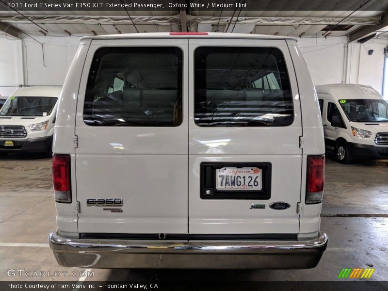 Oxford White / Medium Flint 2011 Ford E Series Van E350 XLT Extended Passenger