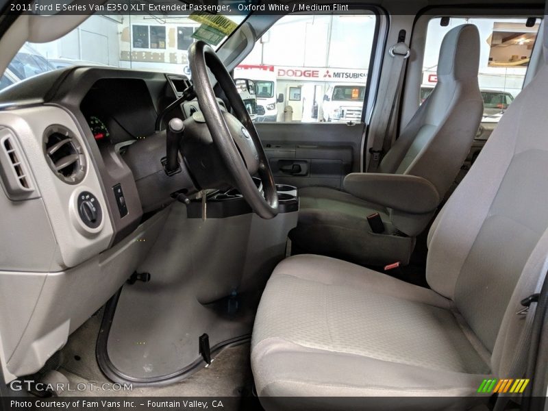 Oxford White / Medium Flint 2011 Ford E Series Van E350 XLT Extended Passenger