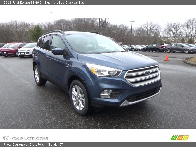 Blue Metallic / Charcoal Black 2018 Ford Escape SE 4WD