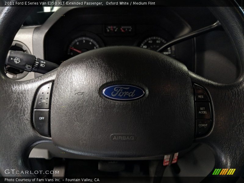 Oxford White / Medium Flint 2011 Ford E Series Van E350 XLT Extended Passenger