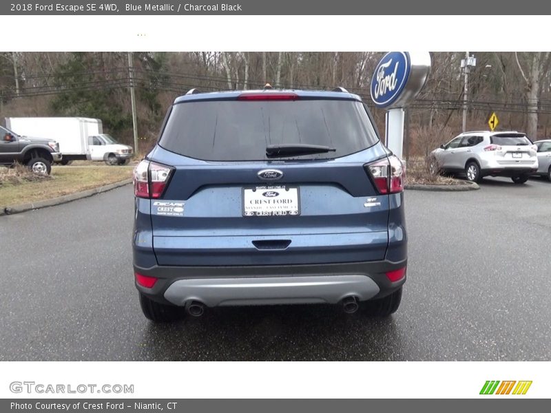 Blue Metallic / Charcoal Black 2018 Ford Escape SE 4WD