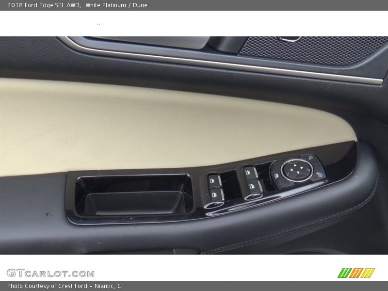 White Platinum / Dune 2018 Ford Edge SEL AWD